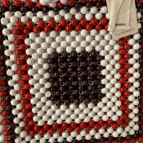 CSD Ulla Johnson Kenya Mini Beaded and Wicker Tote - Picture 7 of 7